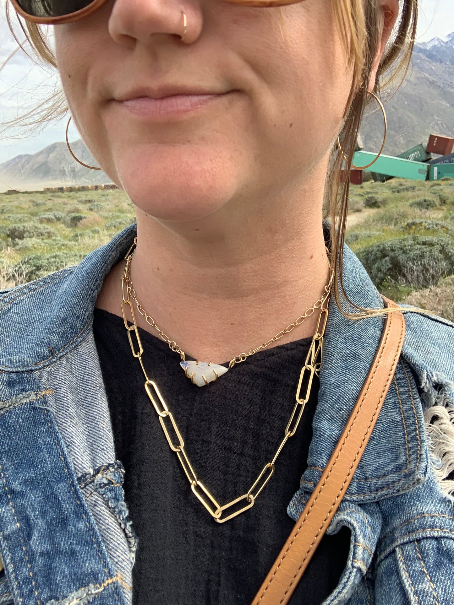Paperclip Chain Necklace-5