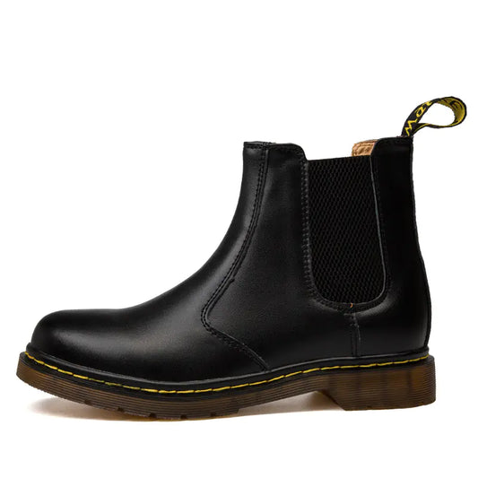 Autumn Chic Cowhide Martin Boots