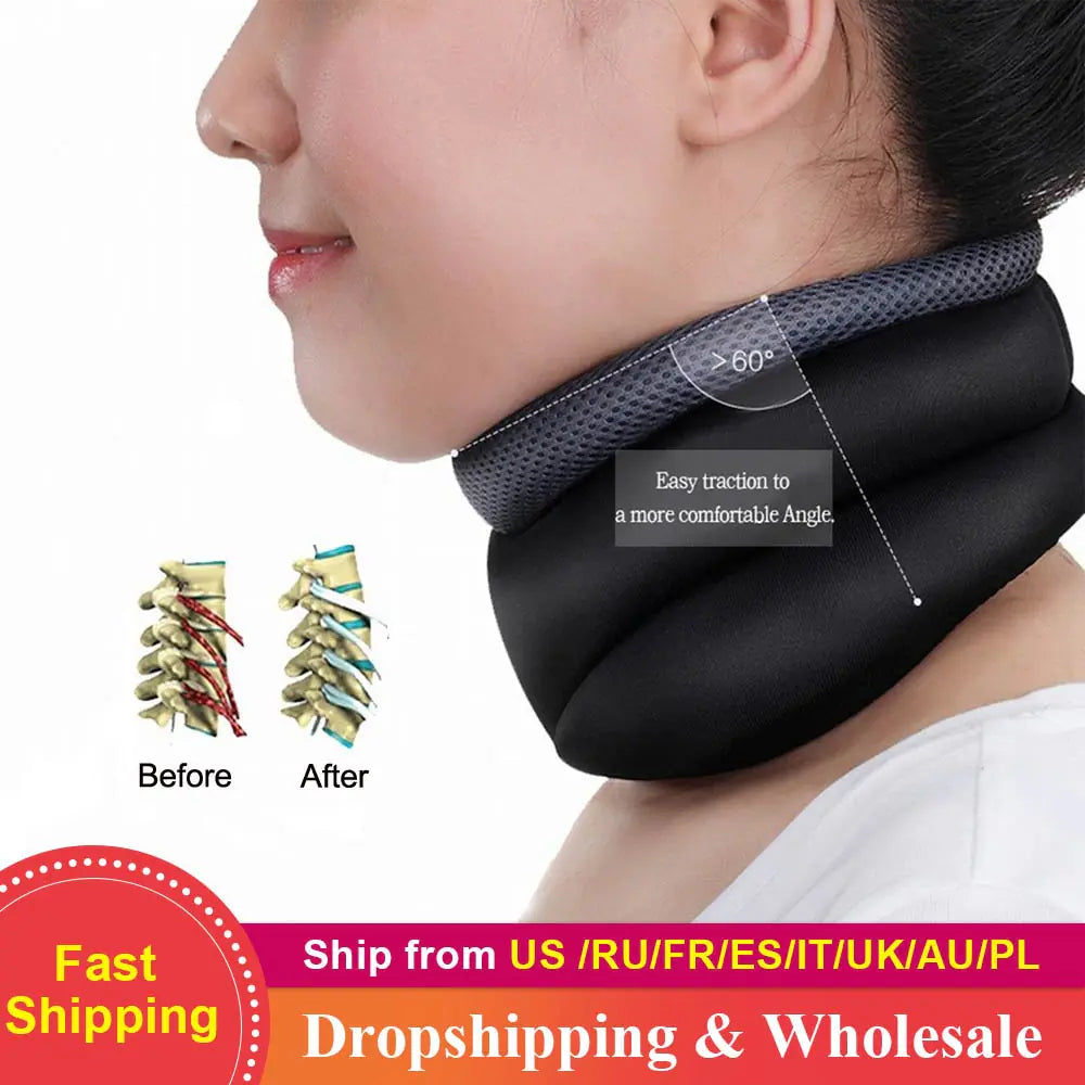 Adjustable Magnetic Neck Brace for Spinal Alignment